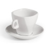 WIDE-MOUTH PORCELAIN COFFEE CUP SAUCER 220ML