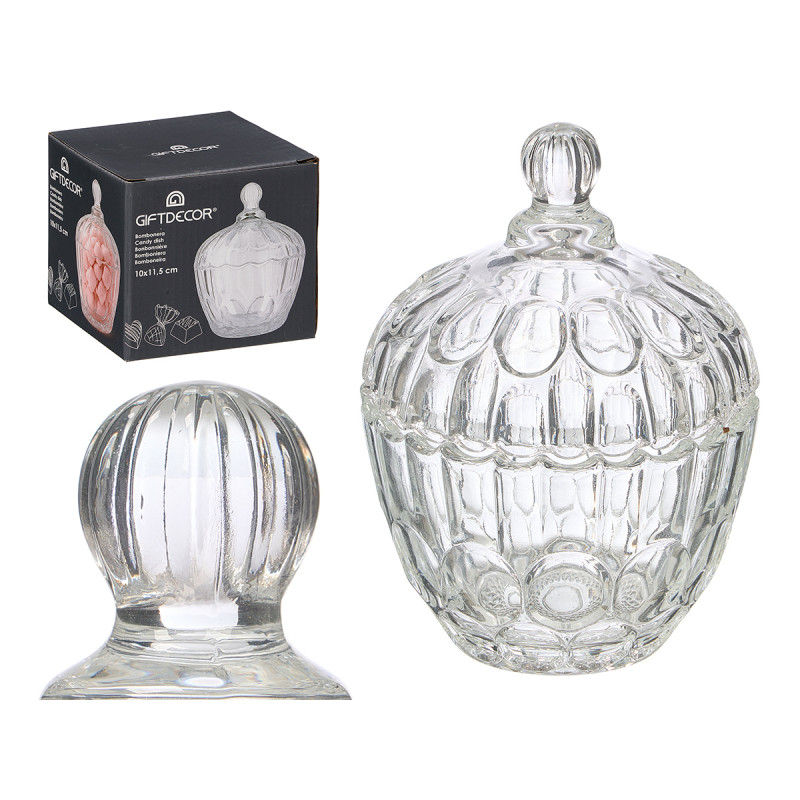 TAÇA DE VIDRO PARA DOCES 10X11,5CM