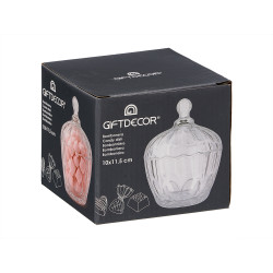 TAÇA DE VIDRO PARA DOCES 10X11,5CM