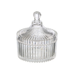 GLASS CANDY DISH 10X14CM