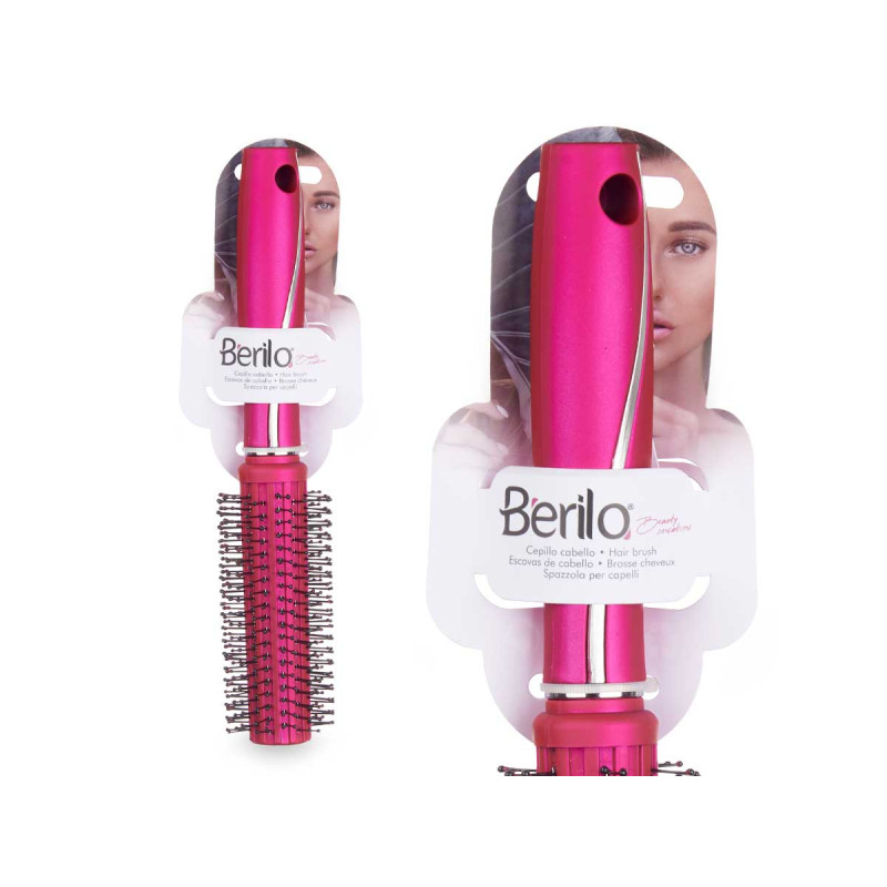 CEPILLO CABELLO RIZO FUCSIA SILICONADO