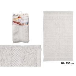 TOALHA LISA 70X130 CINZA CLARO