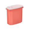 PORTE-GAZPACHO PLASTIQUE ROUGE COUVERCLE TRANSPARE