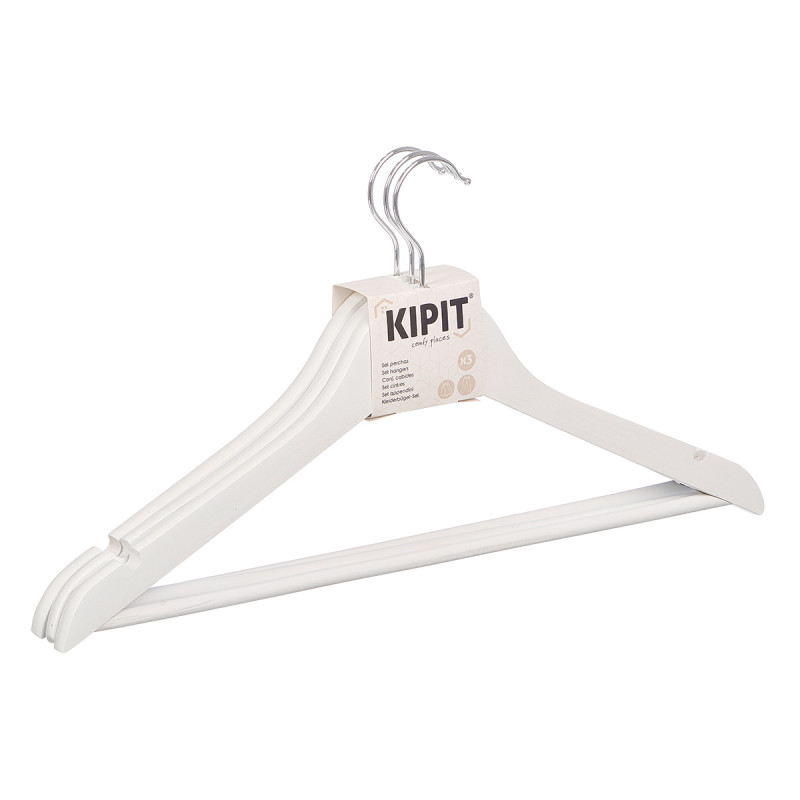 SET 3 WHITE HANGERS