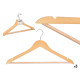 SET 3 CINTRES EN BOIS NATUREL