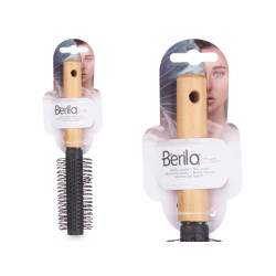 BROSSE À CHEVEUX BOUCLÉS MANCHE BOIS