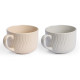 BREAKFAST MUG ASSORTED 2 LIGHT COLOURS 600ML