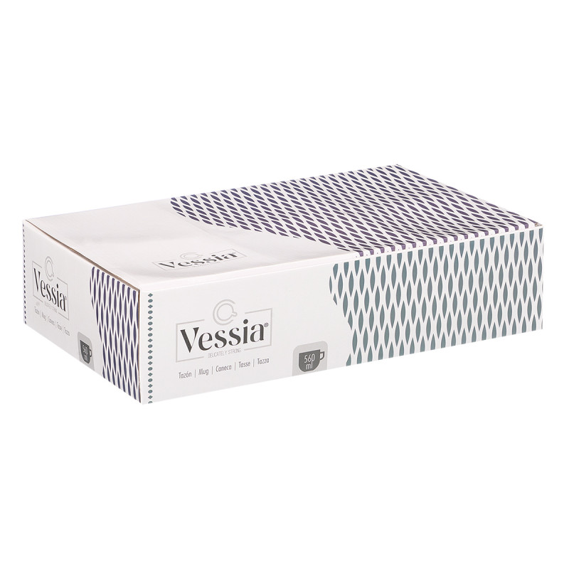 TAZZA DA COLAZIONE ASSORTITA 2 COLORI SCURI 600ML