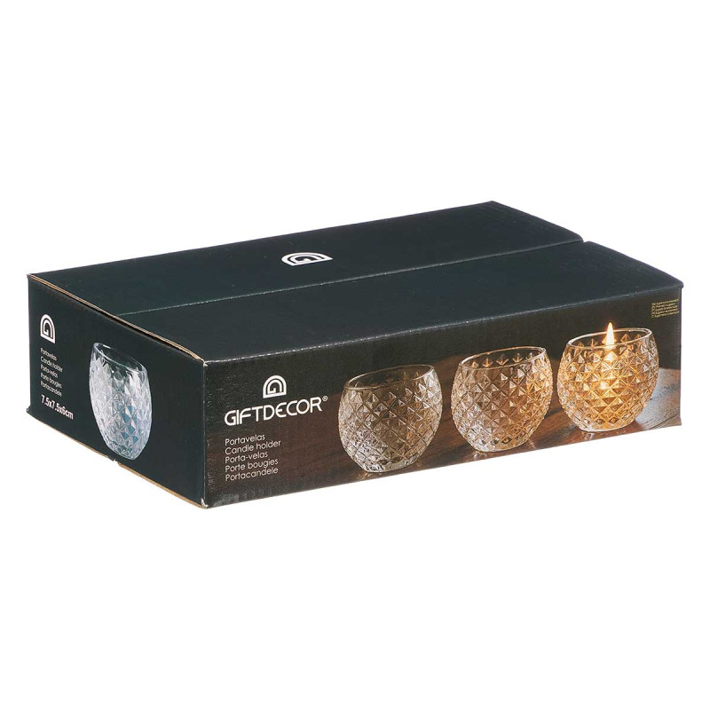 PORTAVELA CRISTAL ROMBO PEQ