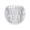 GLASS DIAMOND CANDLE HOLDER BIG