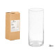 GLASS CYLINDER VASE 10X25CM