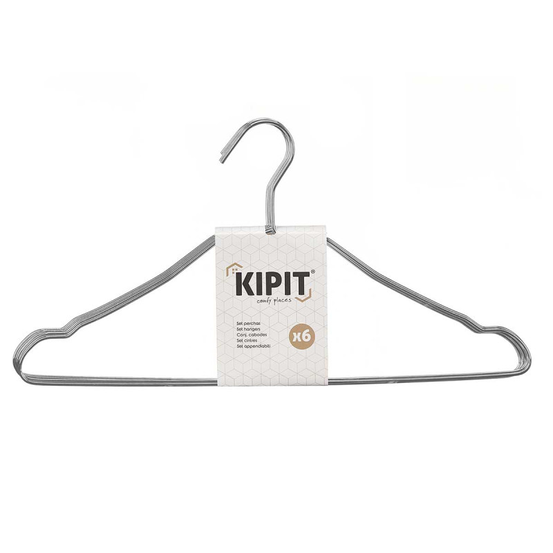 SET 6 METAL HANGERS