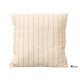 COUSSIN RAYURES POINT CRÈME 45X45CM