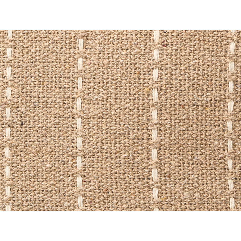 BEIGE STRIPED KNIT CUSHION 45X45CM