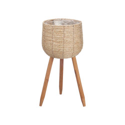 LIGHT FLOWER POT WITH LEGS 57CM