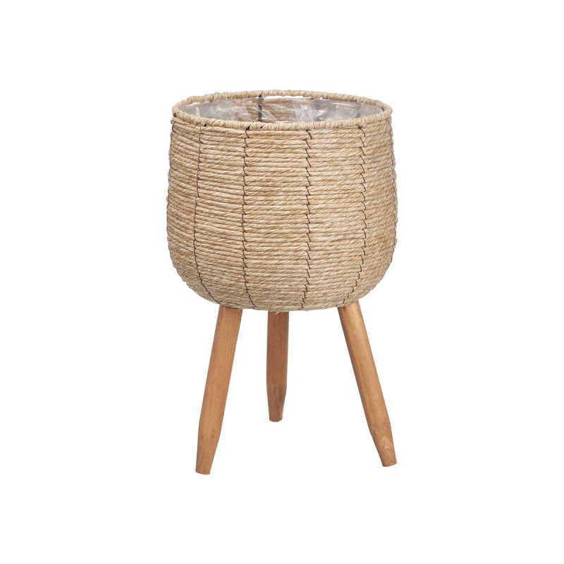 MACETERO CLARO CON PATAS 39CM