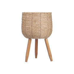 MACETERO CLARO CON PATAS 39CM