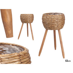 PORTAVASO SCURO CON ZAMPE 37CM