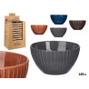 BOL 13CM RAYURES COULEURS FONCÉES ASSORT 4 650ML