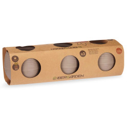 SET 3 VASI RISERVA D'ACQUA 13 CM TORTORA