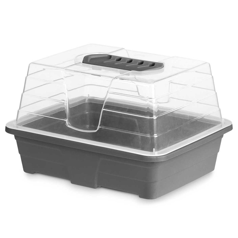PLASTIC GREENHOUSE WITH 1,4L WITH VENTILATION
