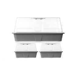 SET 3 GREENHOUSES 1,4 AND 4,1 L WITH VENTILATION