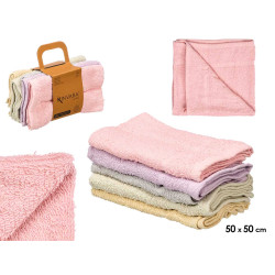 PANNO DA CUCINA COTONE 400 GR 50X50 ASS 5 PASTELLO