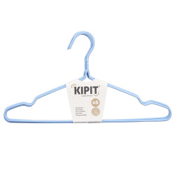 SET 6 METAL HANGERS SILICONE ASSORT 3