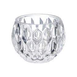 BOUGEOIR À DIAMANT EN VERRE PETIT