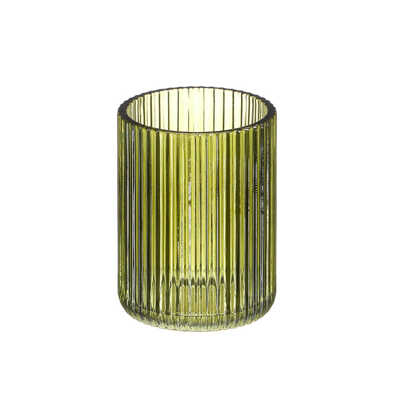 SET 2 DISTRIBUTEUR VERRE 350ML SALLE BAIN VERT