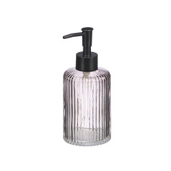 SET 2 DOSEADOR COPO 350ML CASA BANHO CINZA RISC