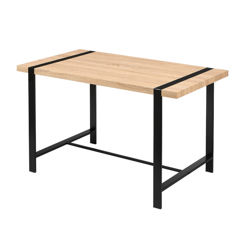 SET TABLE 4 CHAIRS BLACK LEGS