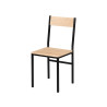 SET TABLE 4 CHAIRS BLACK LEGS
