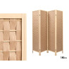BIOMBO 4 PAINEIS COR NATURAL
