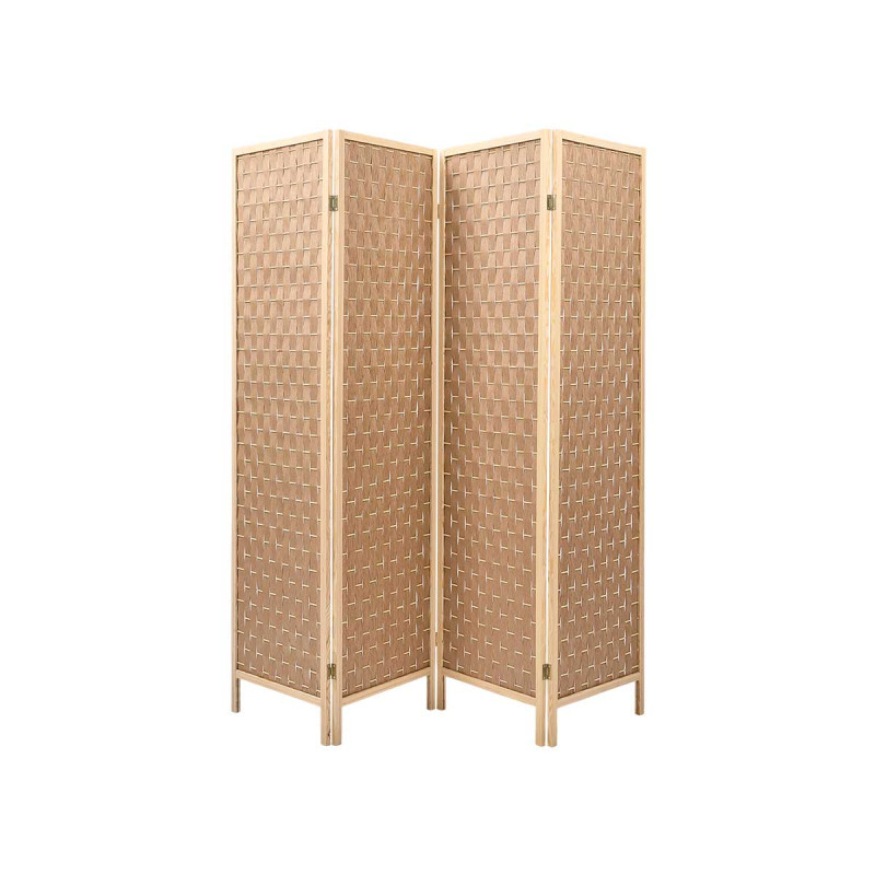 4 PANEL NATURAL COLOR ROOM DIVIDER