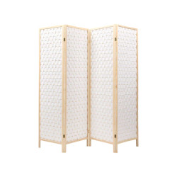 4 PANEL WHITE ROOM DIVIDER