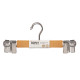 SET 3 PERCHAS MADERA C PINZA FALDA