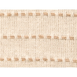 CREAM STRIPED KNIT MULTI-PUPROSE THROW 125X150CM