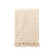 CREAM STRIPED KNIT MULTI-PUPROSE THROW 160X240CM