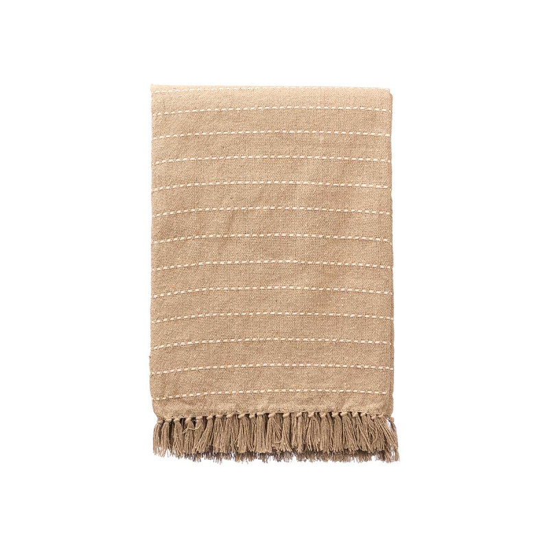 MULTIUSOS RAYAS PUNTO BEIGE 160X240CM