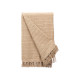 BEIGE STRIPED KNIT MULTI-PUPROSE THROW 160X240CM
