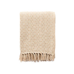 CREAM WOVEN MULTI-PURPOSE THROW 125X150CM