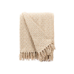 CREAM WOVEN MULTI-PURPOSE THROW 125X150CM