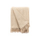 CREAM WOVEN MULTI-PURPOSE THROW 125X150CM