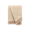 CREAM WOVEN MULTI-PURPOSE THROW 125X150CM