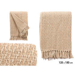 POLYVALENT ENTRELACÉ BEIGE 125X150CM