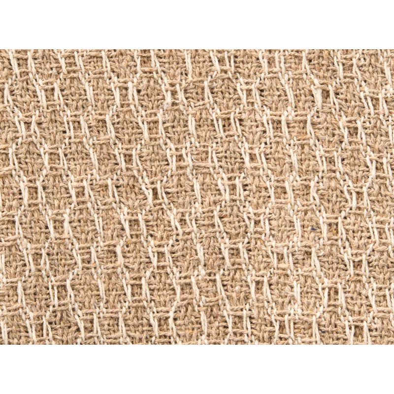 MULTIUSOS ENTRELAZADO BEIGE 125X150CM