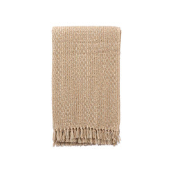 BEIGE WOVEN MULTI-PURPOSE THROW 160X240CM