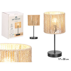 LAMPADA DA TAVOLO CILINDRO CORDA
