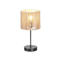 LAMPE DE TABLE CYLINDRE CORDE